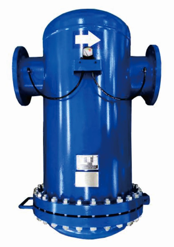Flange compressed air filter